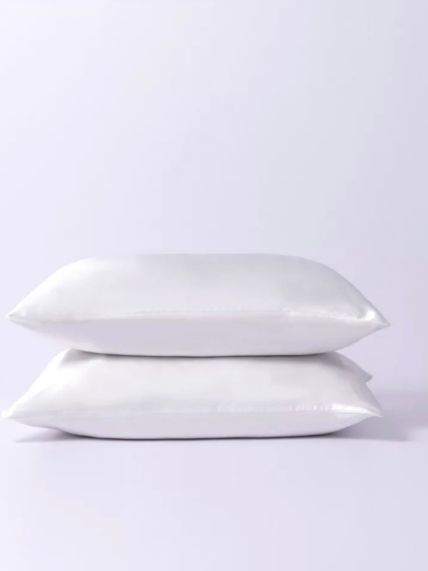 WHITE SILK PILLOWCASE